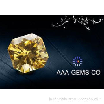 Yellow / Green / Garnet Jewelry Moissanite Fancy Cutting Sh